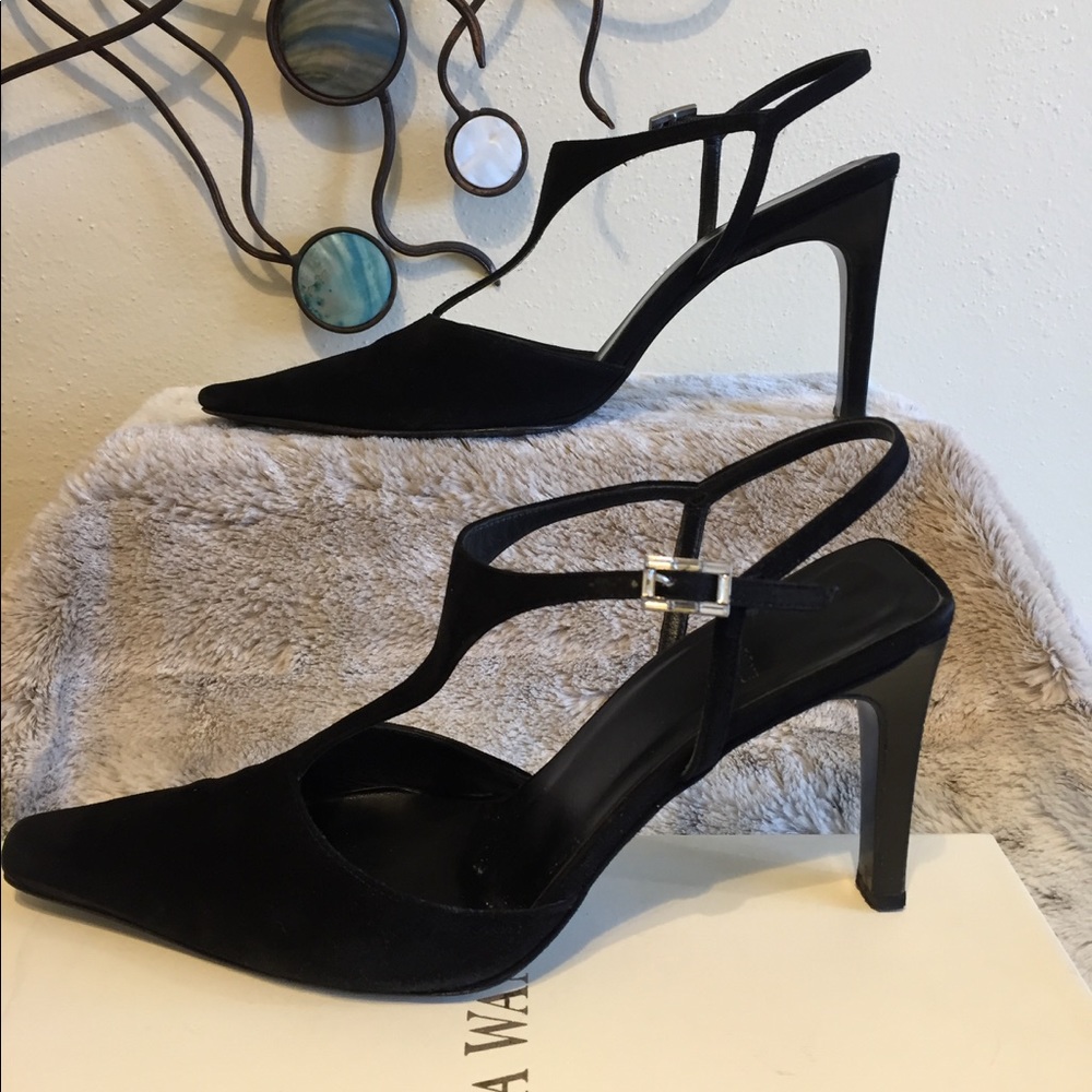 Sexy Suede Vintage Vera Wang Couture High Heels ~ Made in Italy